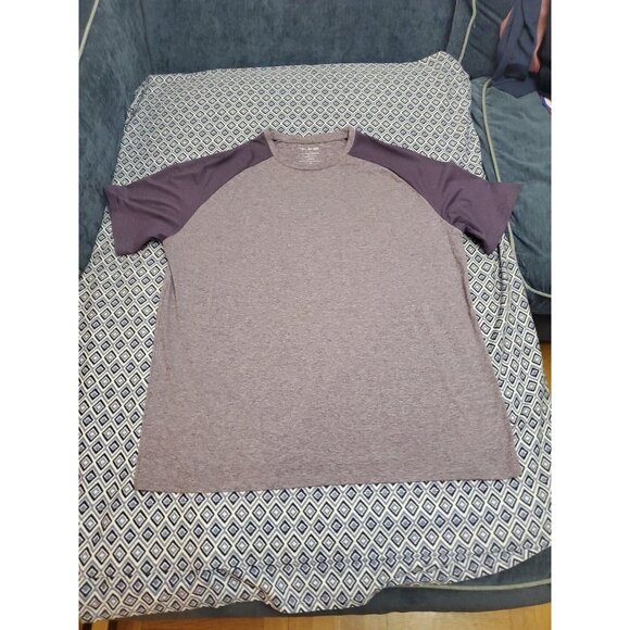 01.ALGO 01 Crew Neck T-Shirt Quick Dry SPF 40 Heathered Lilac Men's Size XXL - Picture 2 of 12